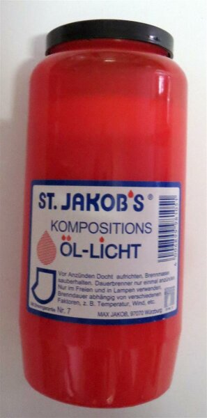 Nr. 7 St. Jakobs Öllichter, Farbe: rot
