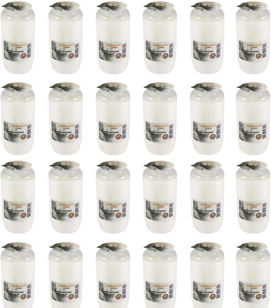 Bolsius Kompositionsöllicht Nr. 7 transparent, 24er Pack