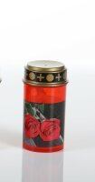 LED Grabkerze mit Motiv Rose mit Dorn, rot