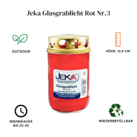 AAO Glasgrablicht Nr. 3, rot wiederbefüllbar