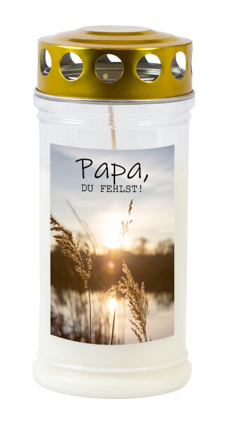 Gedenk-Kerze "Papa" #1